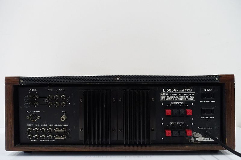 LUXMAN L-505V ラックスマン - プリメインアンプ | L-505uX｜製品情報