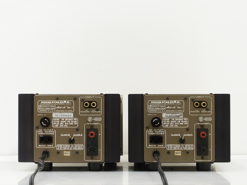 □□marantz MA-5 モノラルパワーアンプペア マランツ□□017045008J