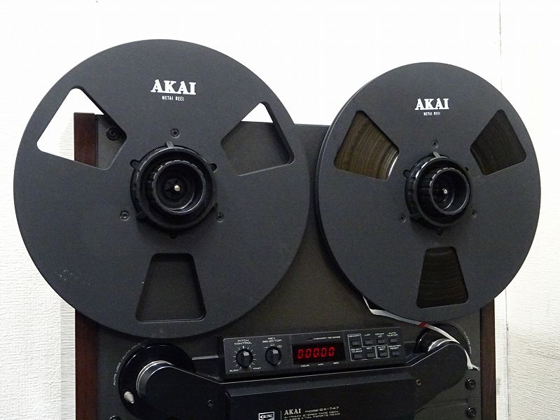 ■□AKAI GX-747 オープンリールデッキ 60Hz仕様 赤井 アカイ□■004655004-2□■ □□AKAI GX-747⁄DC-635 60Hz仕様 オープンリールデッキ 10号空リール⁄