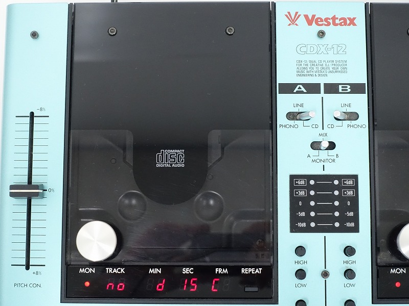 VESTAX CDX-12 dual CD player be start ks. Stax *#019683001J