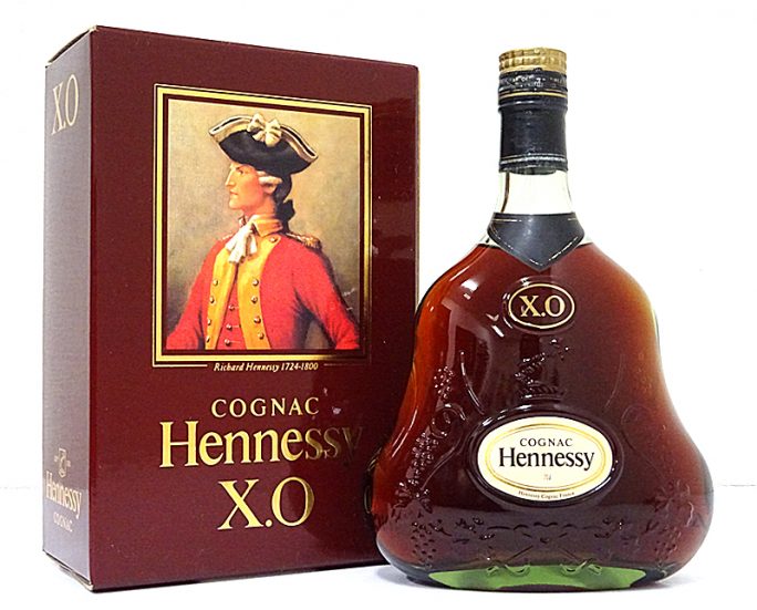 Hennessy ヘネシー XO 金キャップ グリーンボトル 700ml 箱付