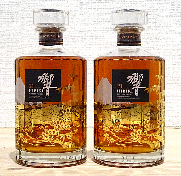 【売り正規】2本セット サントリー 響 21年 意匠ボトル 花鳥風月 700ml 43% ウイスキー